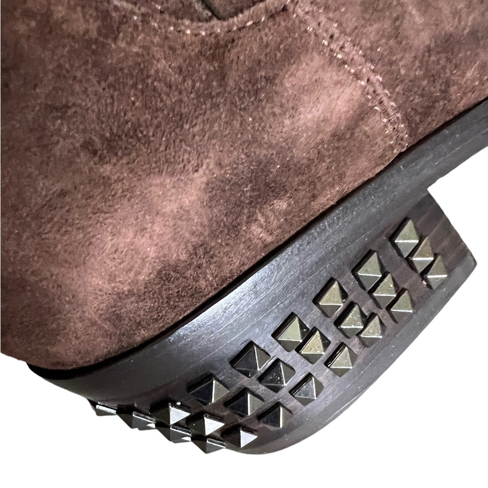 🤎 NIB! Donald Pliner Suede Stud Booties - Picture 10 of 13